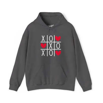 Saint-Valentin - Sweat à capuche - Sweat à capuche - XOXO - Charbon / S / M
