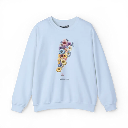 Globe-trotteurs - Sweat-shirt - Sweat-shirt - Argentine florale - Bleu clair / S / M