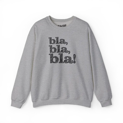 Mot pour Mot - Sweat-shirt - Sweat-shirt - bla bla bla! - Gris Sport / S / M