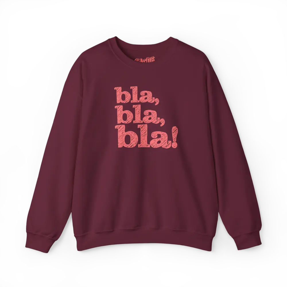 Mot pour Mot - Sweat-shirt - Sweat-shirt - bla bla bla! - Marron / S / M