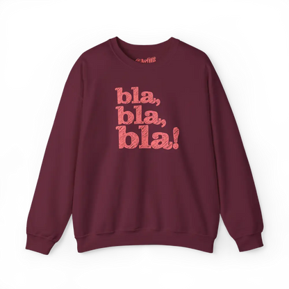 Mot pour Mot - Sweat-shirt - Sweat-shirt - bla bla bla! - Marron / S / M