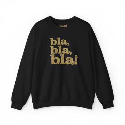 Mot pour Mot - Sweat-shirt - Sweat-shirt - bla bla bla! - Noir / S / M