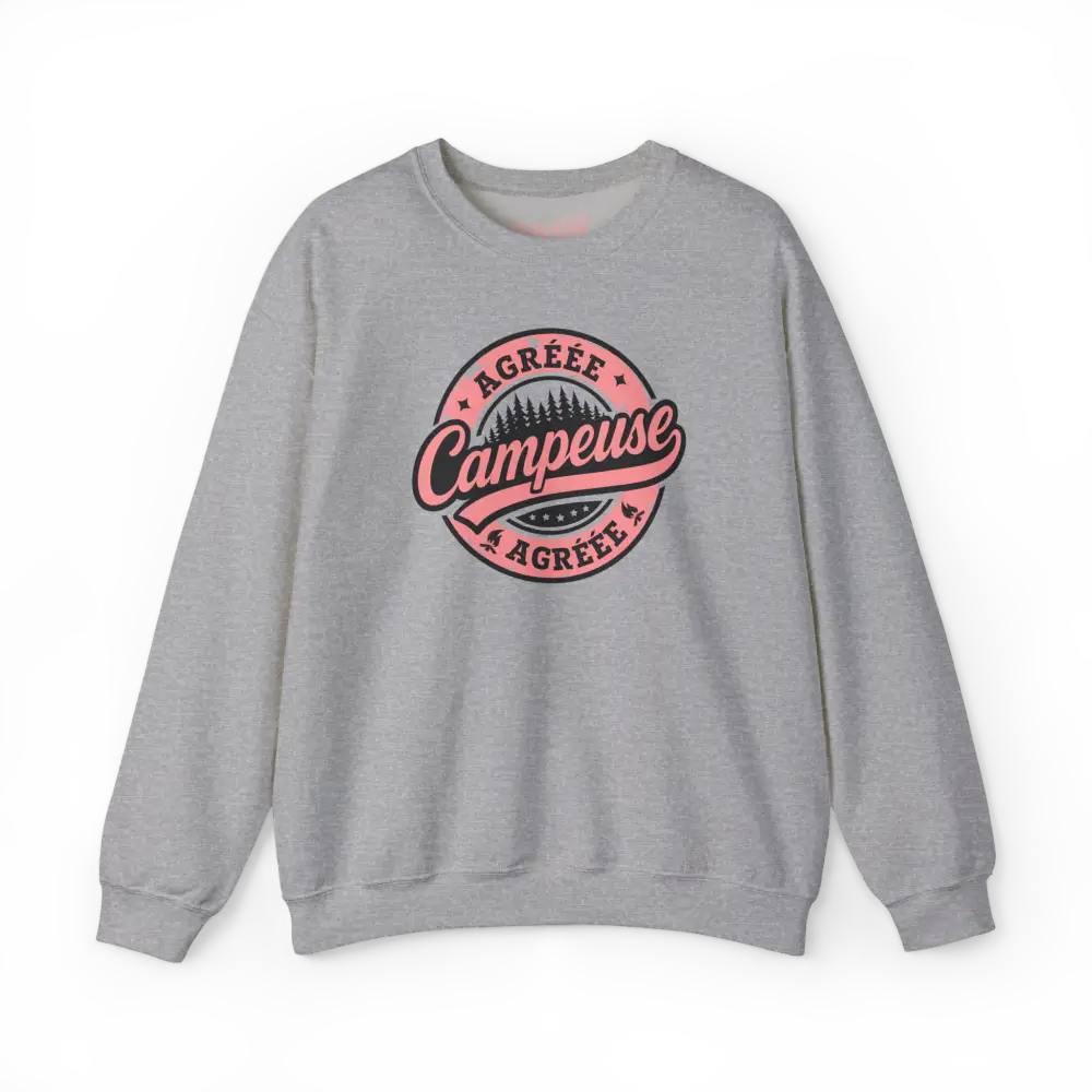 #camping - Sweat-shirt - Sweat-shirt – Campeuse Agréée - Gris Sport / S / M