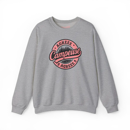 #camping - Sweat-shirt - Sweat-shirt – Campeuse Agréée - Gris Sport / S / M