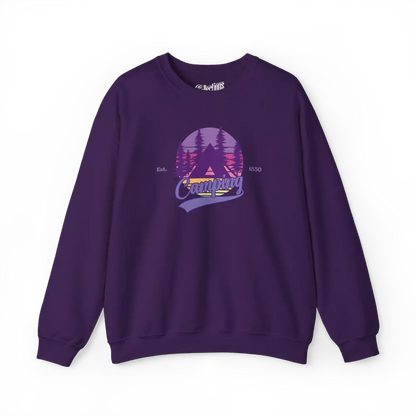 #camping - Sweat-shirt - Sweat-shirt - Camping depuis 1850 - Mauve / S / M