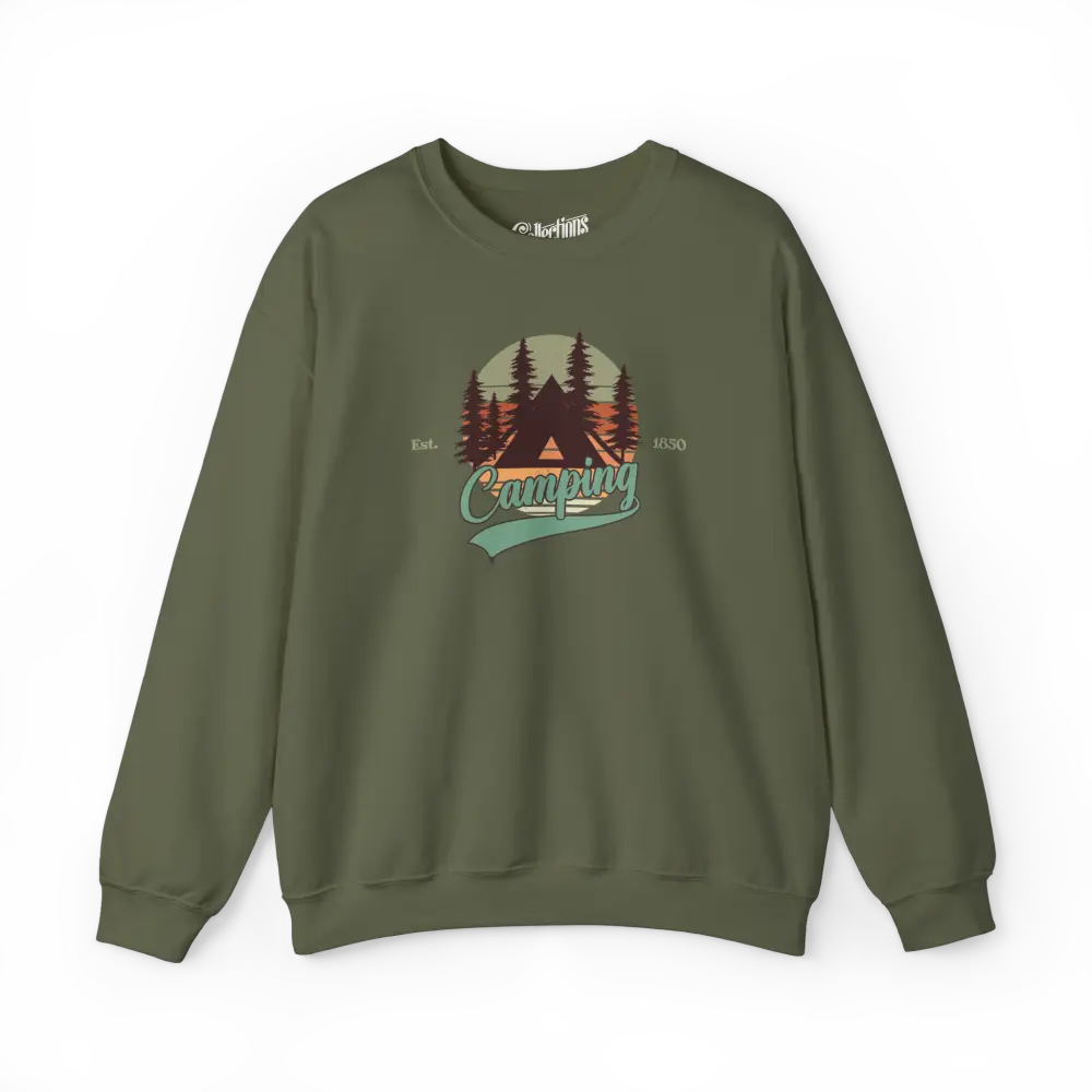 #camping - Sweat-shirt - Sweat-shirt - Camping depuis 1850 - Militaire / S / M