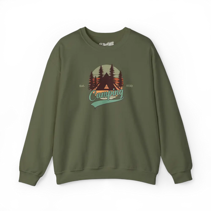 #camping - Sweat-shirt - Sweat-shirt - Camping depuis 1850 - Militaire / S / M