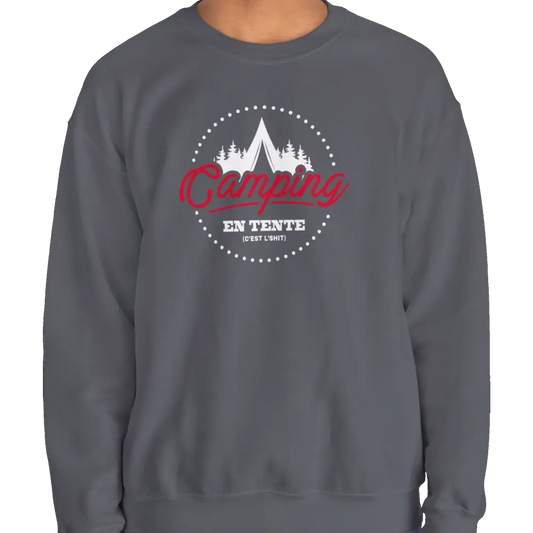 #camping - Sweat-shirt - Sweat-shirt - Camping en tente c’est l’shit