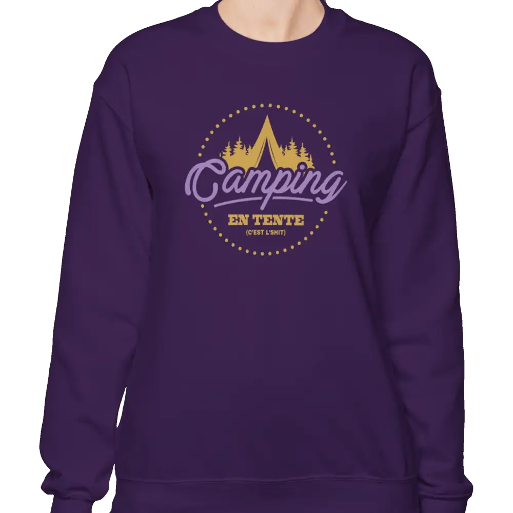 #camping - Sweat-shirt - Sweat-shirt - Camping en tente c’est l’shit