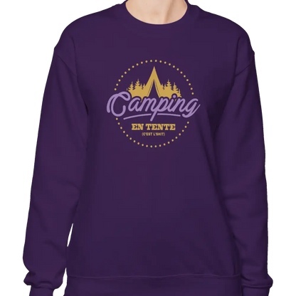 #camping - Sweat-shirt - Sweat-shirt - Camping en tente c’est l’shit