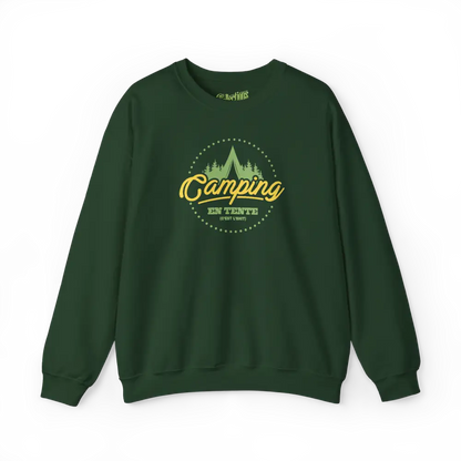 #camping - Sweat-shirt - Sweat-shirt - Camping en tente c’est l’shit - Forêt / S / M