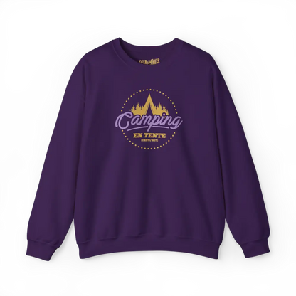 #camping - Sweat-shirt - Sweat-shirt - Camping en tente c’est l’shit - Marron / S / M