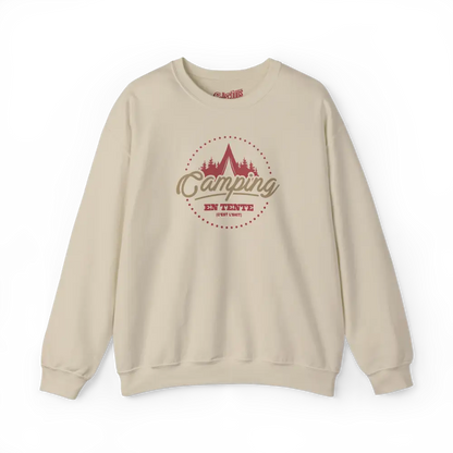 #camping - Sweat-shirt - Sweat-shirt - Camping en tente c’est l’shit - Sable / S / M