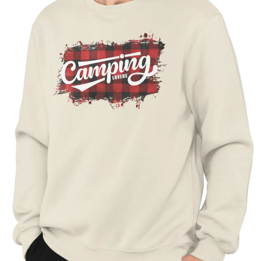#camping - Sweat-shirt - Sweat-shirt - Camping lovers style rustique