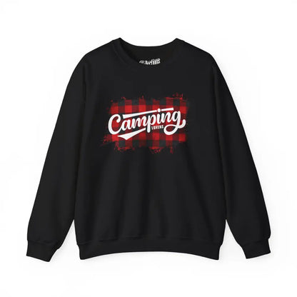 #camping - Sweat-shirt - Sweat-shirt - Camping lovers style rustique - Noir / S / M