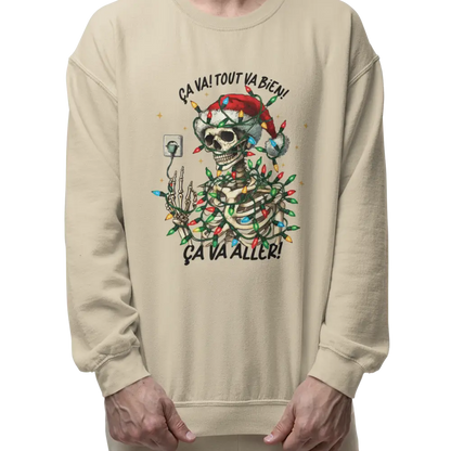 Temps des Fêtes - Sweat-shirt - Sweat-shirt – C’est Noël! Ça va aller!