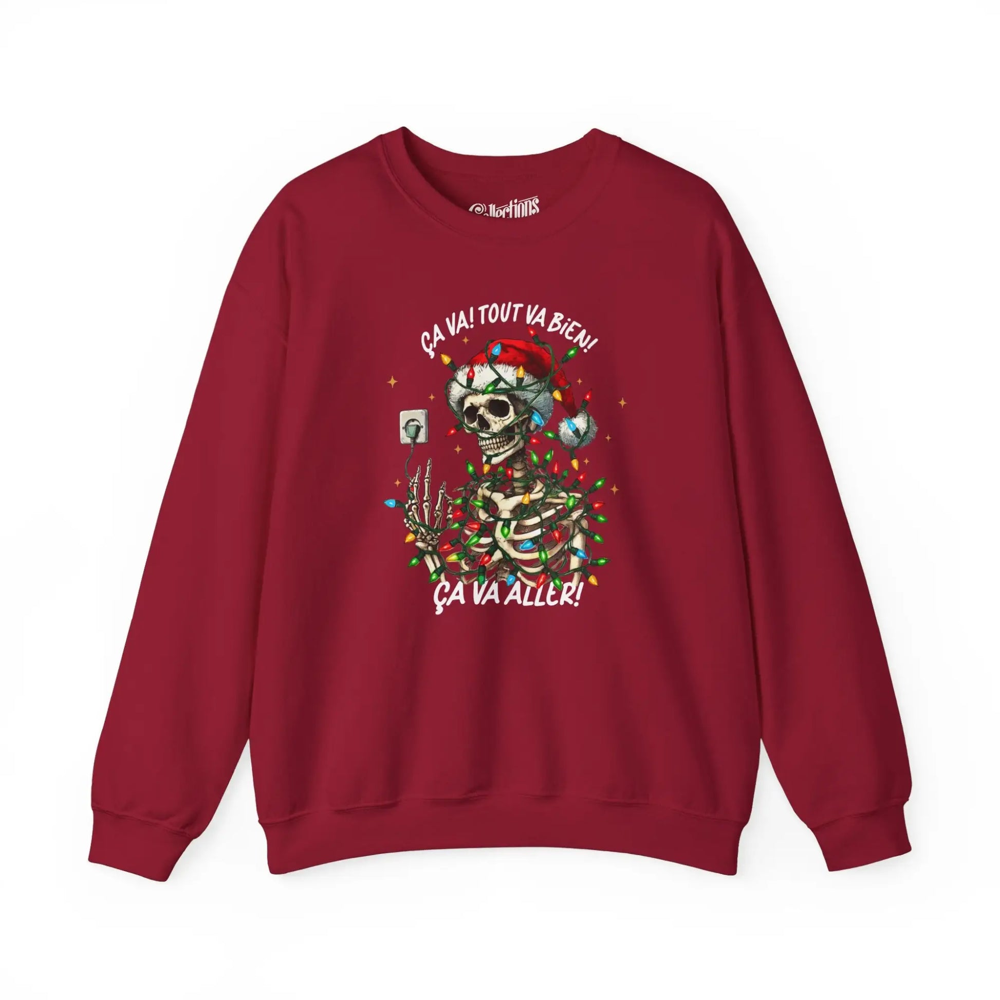 Temps des Fêtes - Sweat-shirt - Sweat-shirt – C’est Noël! Ça va aller! Cardinal / S / M