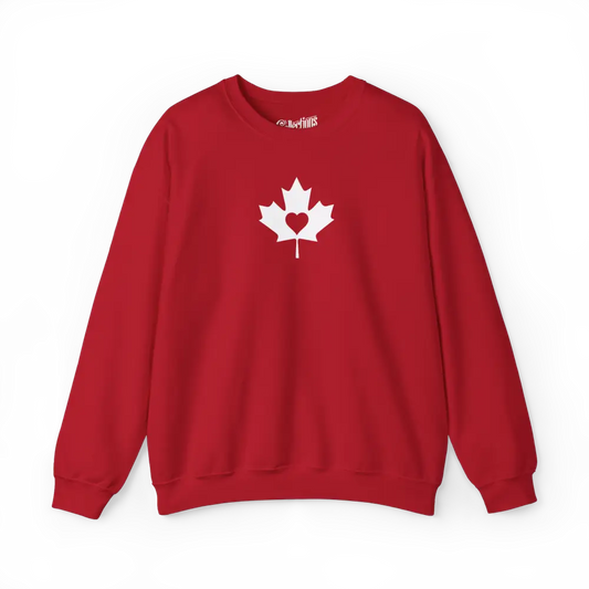 Local D’abord - Sweat-shirt - Sweat-shirt - Cœur Canadien - Cerise / S / M