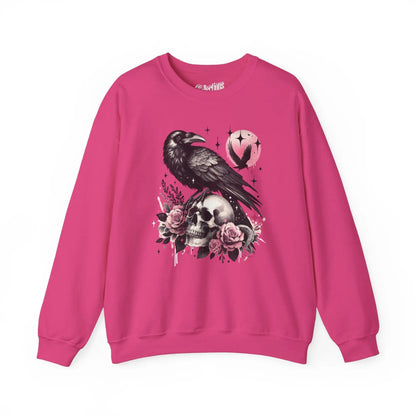 Halloween - Sweat-shirt - Sweat-shirt - Corbeau mystérieux - Fleur exotique / S / M