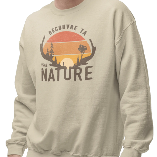 #camping - Sweat-shirt - Sweat-shirt - Découvre ta vraie Nature