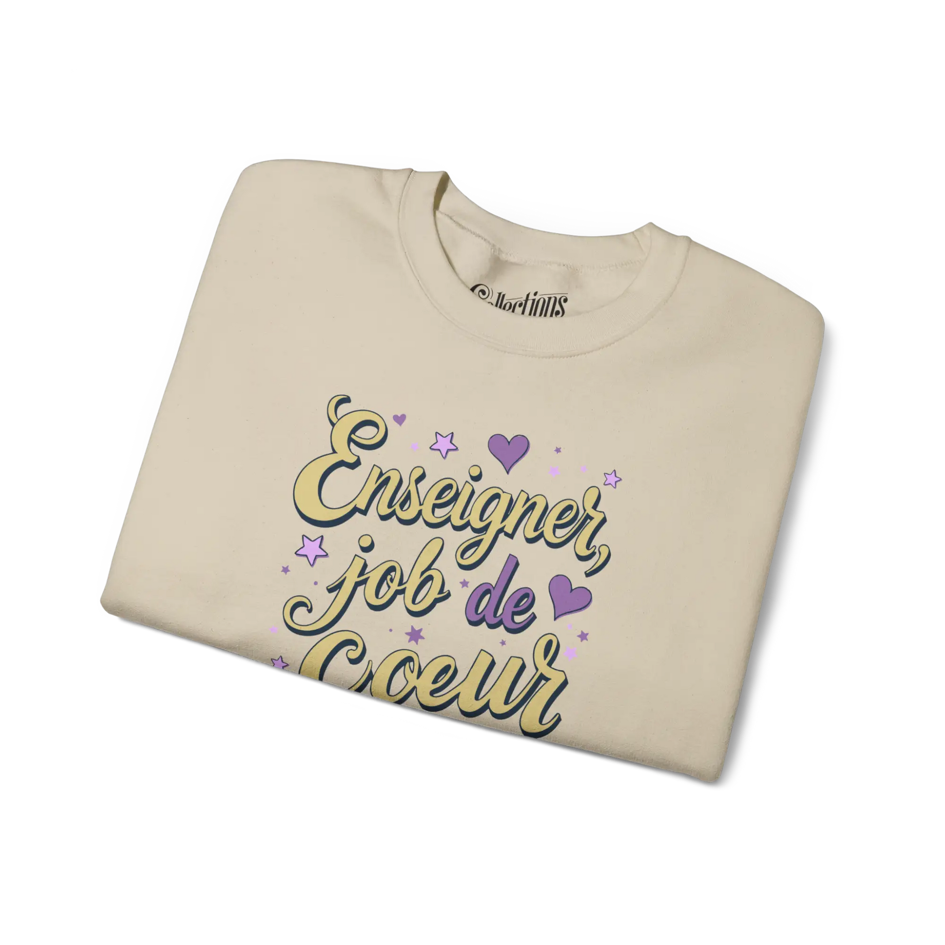 Vie d’Prof - Sweat-shirt - Sweat-shirt - Enseigner job de Coeur - Noir