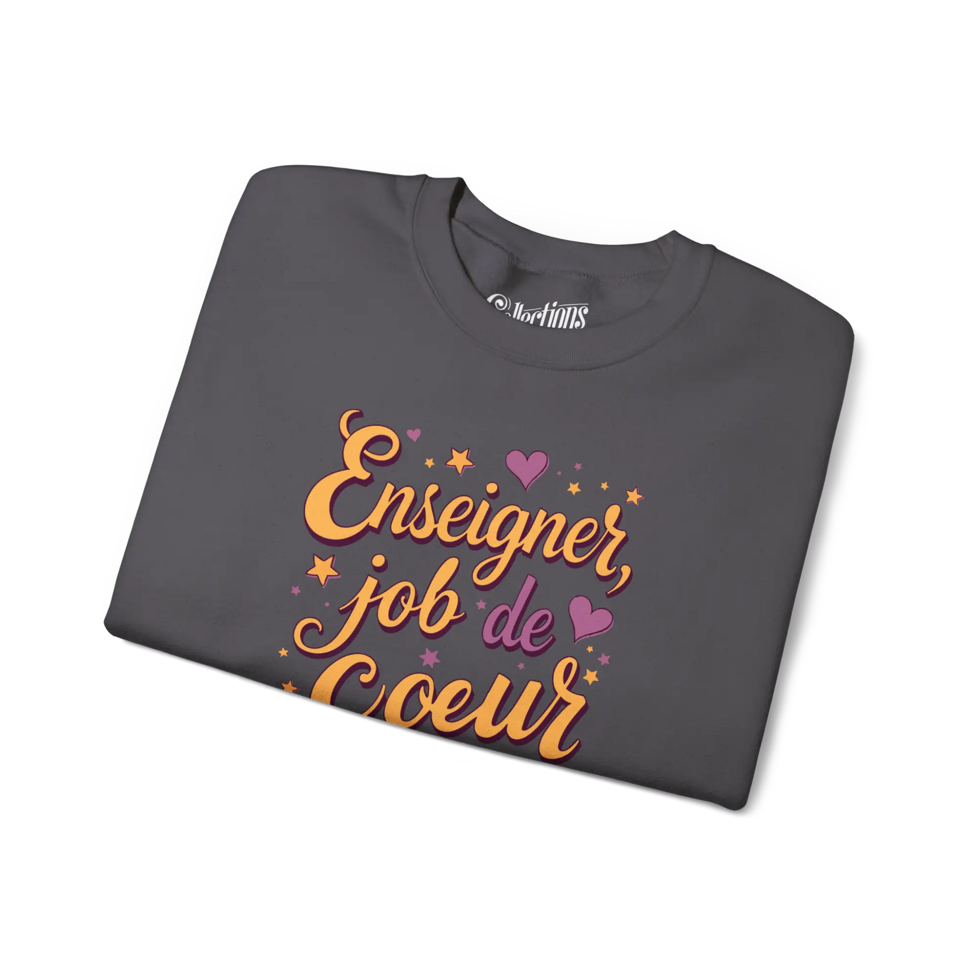 Vie d’Prof - Sweat-shirt - Sweat-shirt - Enseigner job de Coeur - Noir