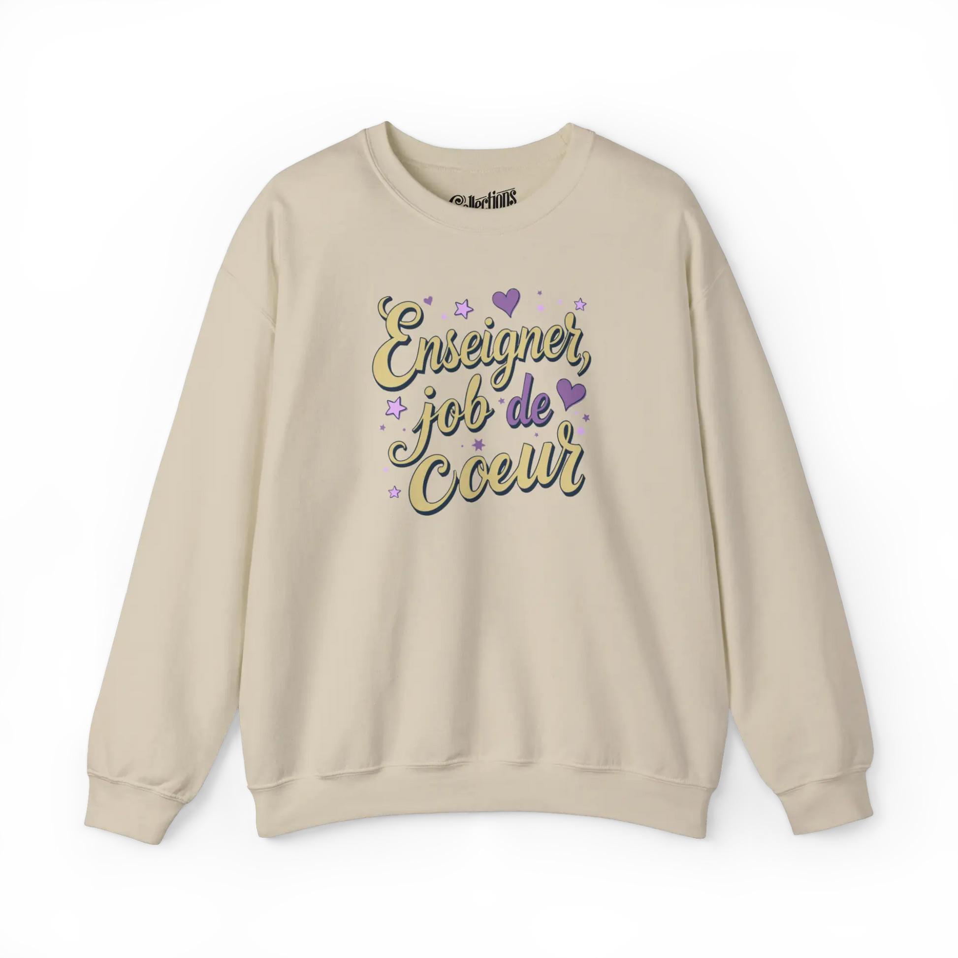 Vie d’Prof - Sweat-shirt - Sweat-shirt - Enseigner job de Coeur - Noir