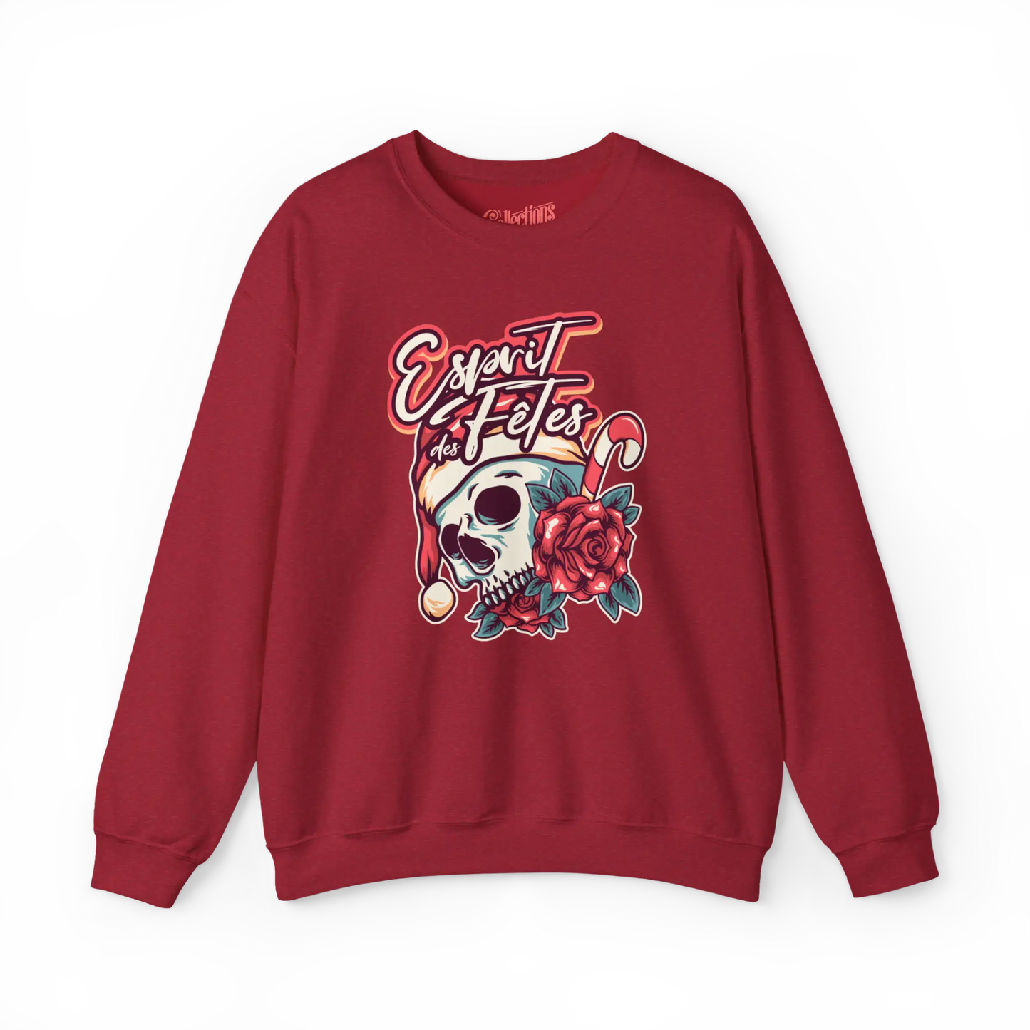 Temps des Fêtes - Sweat-shirt - Sweat-shirt - Esprit des Fêtes - Cerise Vintage / S / M