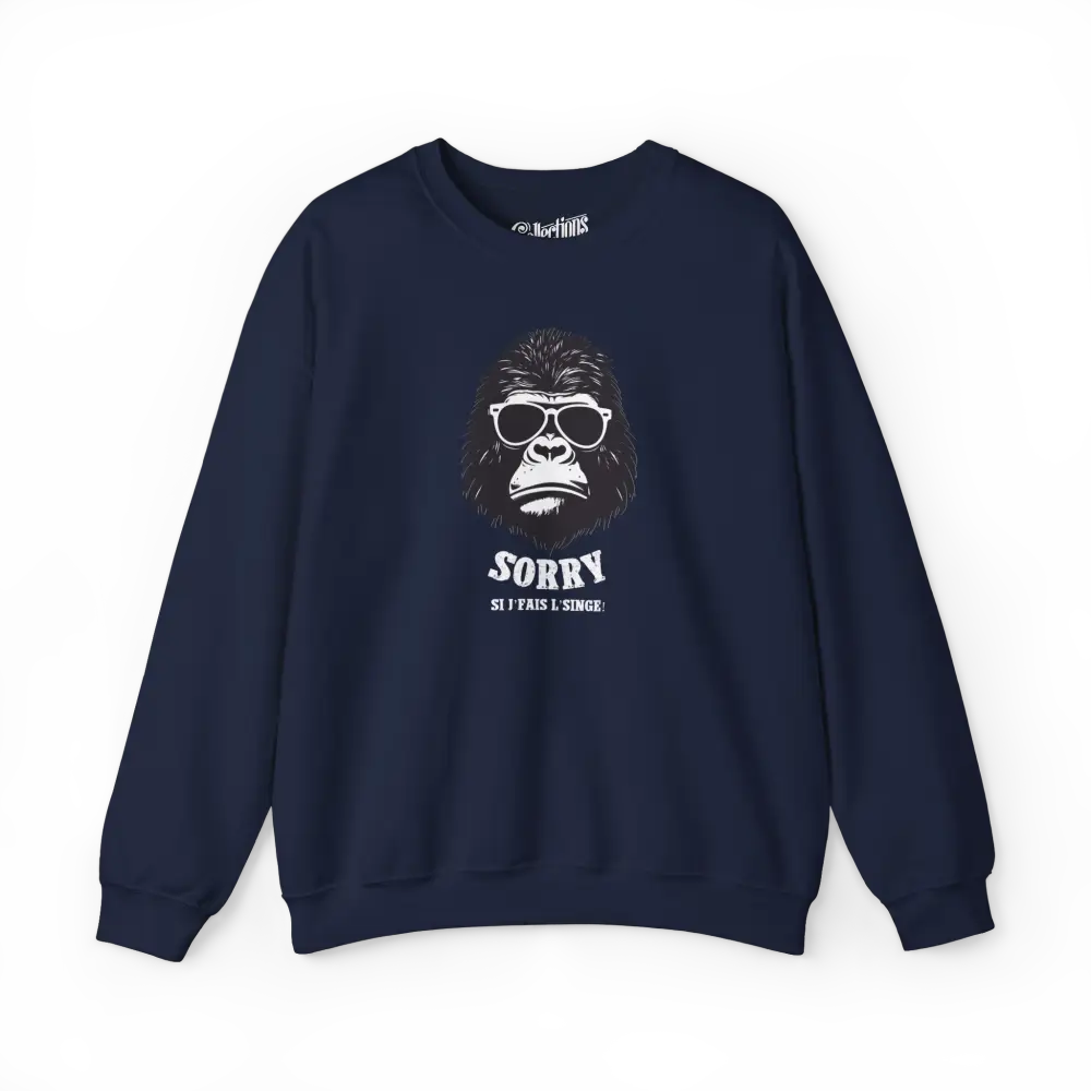 Les Poilus - Sweat-shirt - Sweat-shirt – Faire le singe - Marine / S / M