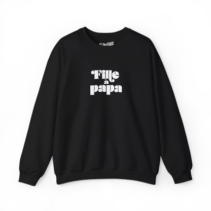 Mot Pour Mot - Sweat-shirt - Sweat-shirt – Fille à Papa Funky - Noir / S / M