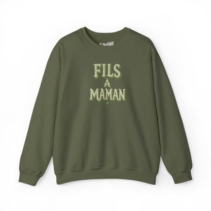 Mot Pour Mot - Sweat-shirt - Sweat-shirt – Fils à Maman - Militaire / S / M