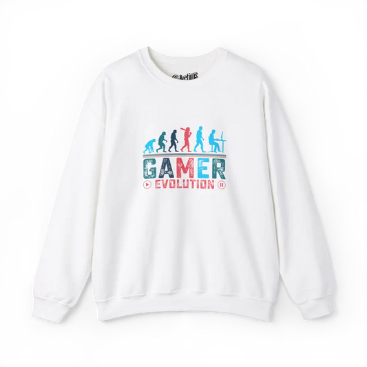 Gameur - Sweat-shirt - Sweat-shirt - Gamer Evolution - Blanc / S / M