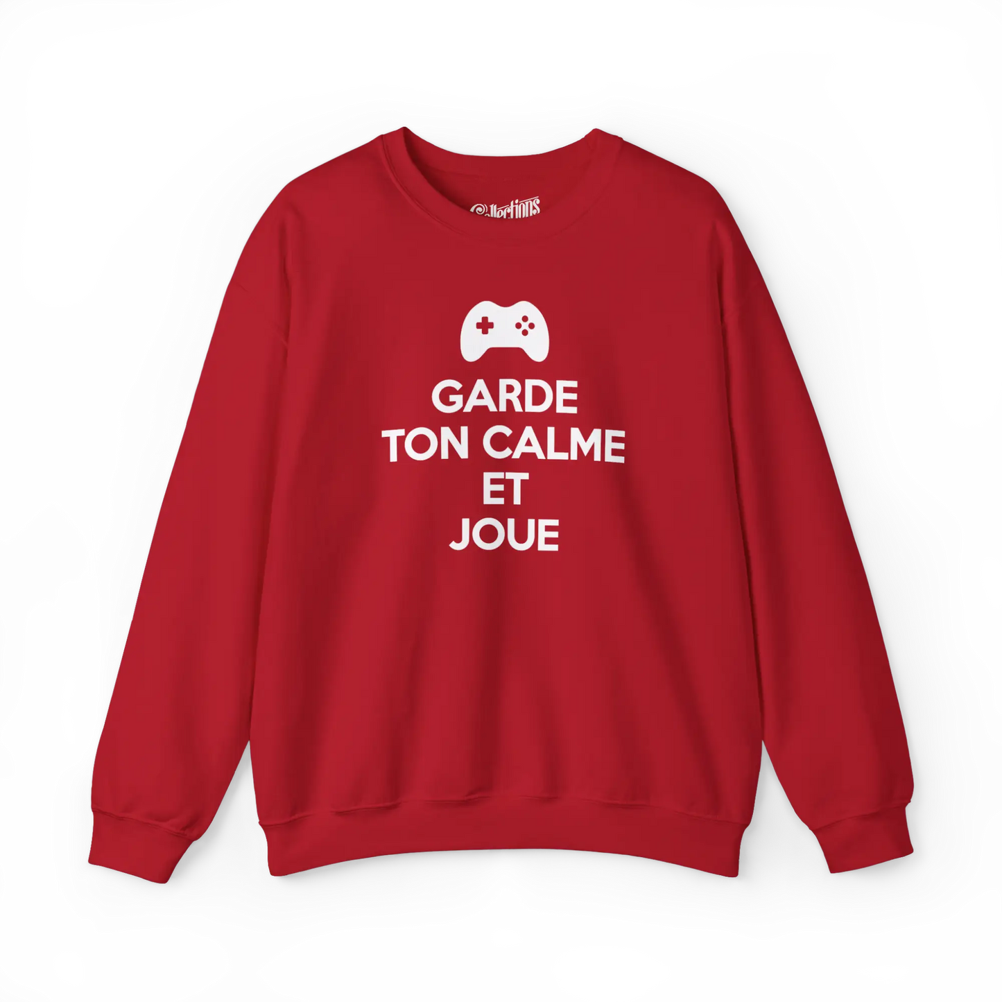 Gameur - Sweat-shirt - Sweat-shirt - Garde ton calme et joue - Cerise / S / M