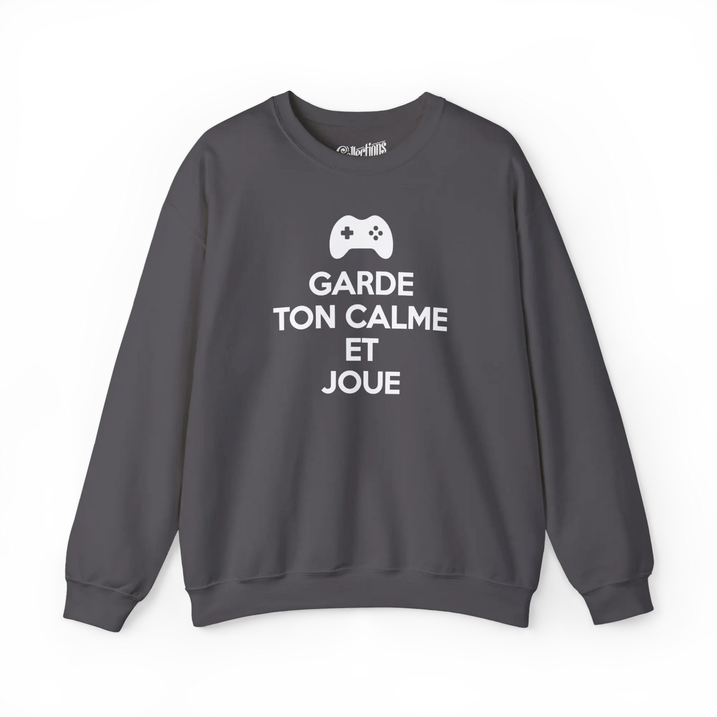 Gameur - Sweat-shirt - Sweat-shirt - Garde ton calme et joue - Charbon / S / M