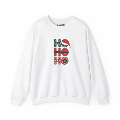 Temps des Fêtes - Sweat-shirt - Sweat-shirt – Ho Ho Ho Classique - Blanc / S / M