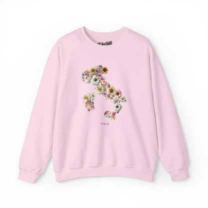 Globe-trotteurs - Sweat-shirt - Sweat-shirt - Italie en fleurs - Rose clair / S / M