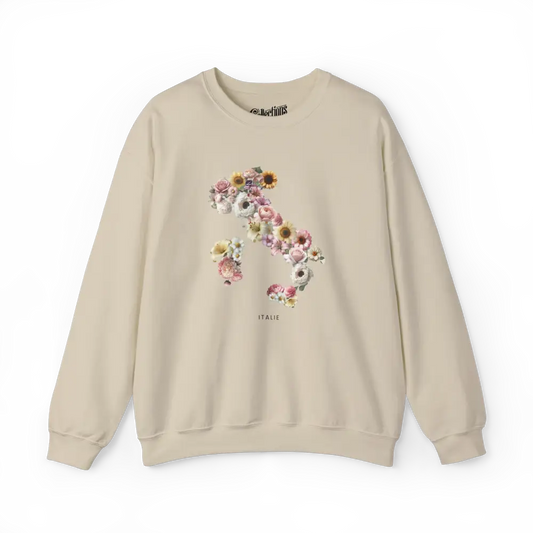 Globe-trotteurs - Sweat-shirt - Sweat-shirt - Italie en fleurs - Sable / S / M