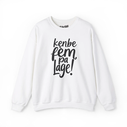 Créolofolie - Sweat-shirt - Sweat-shirt - Kenbe Fèm Pa Lage! - Blanc / S / M