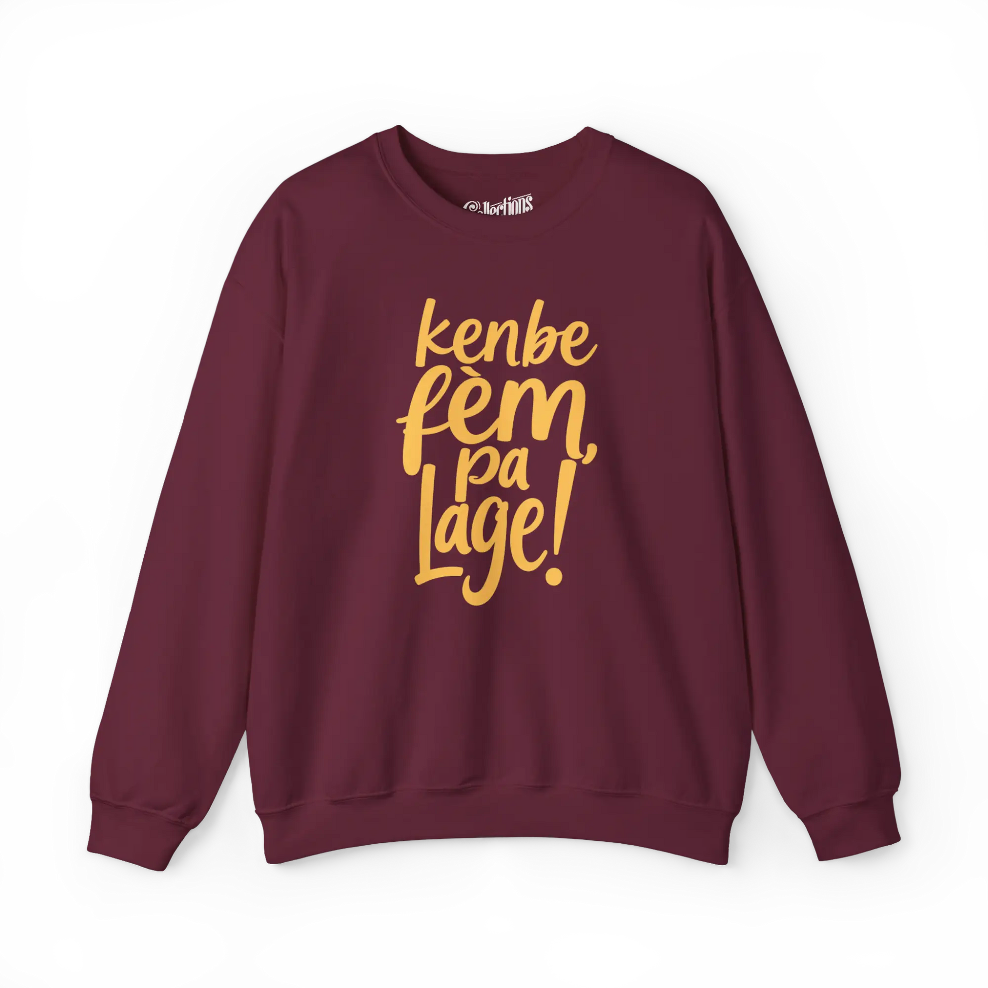 Créolofolie - Sweat-shirt - Sweat-shirt - Kenbe Fèm Pa Lage! - Marron / S / M
