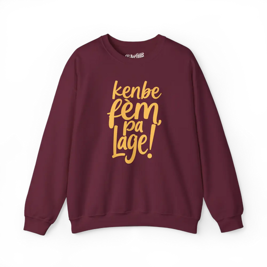 Créolofolie - Sweat-shirt - Sweat-shirt - Kenbe Fèm Pa Lage! - Marron / S / M