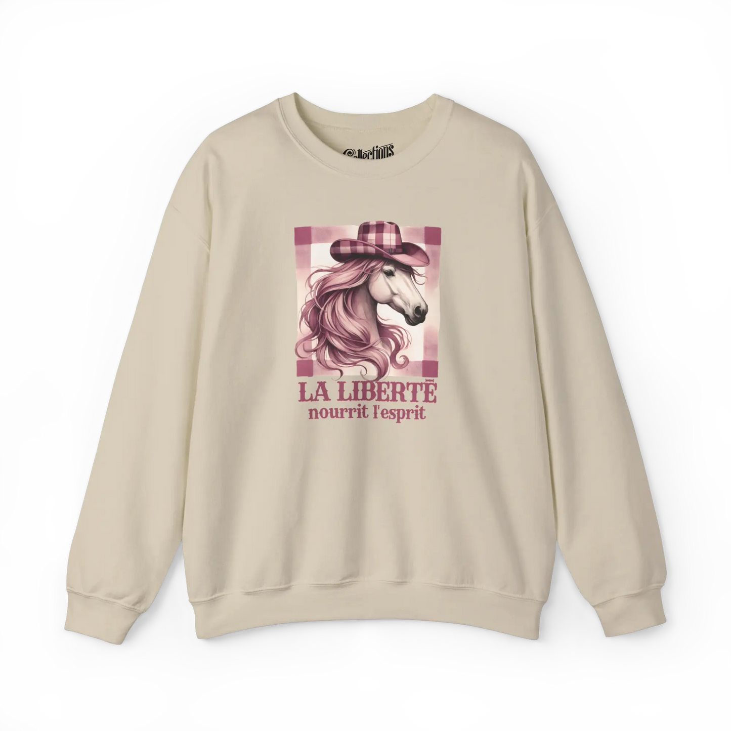 Rodéo Moderne - Sweat-shirt - Sweat-shirt – La liberté nourrit l’esprit - Sable / S / M