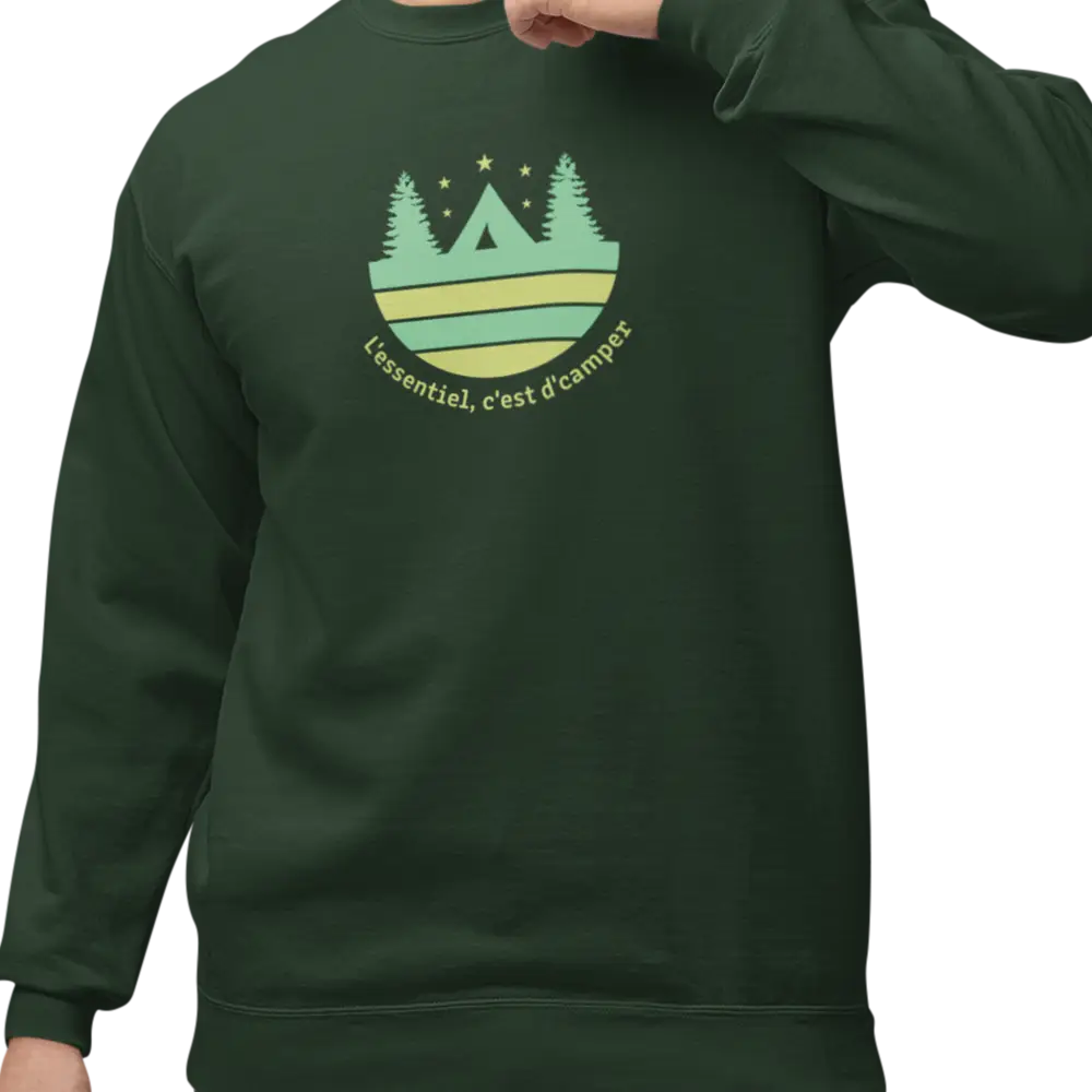 #camping - Sweat-shirt - Sweat-shirt - L’essentiel c’est de camper