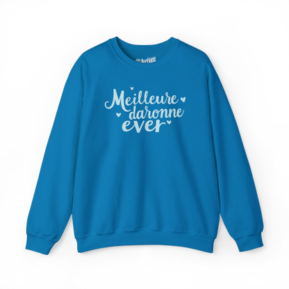 Famille et Cie - Sweat-shirt - Sweat-shirt - Meilleure Daronne Ever - Saphire / S / M