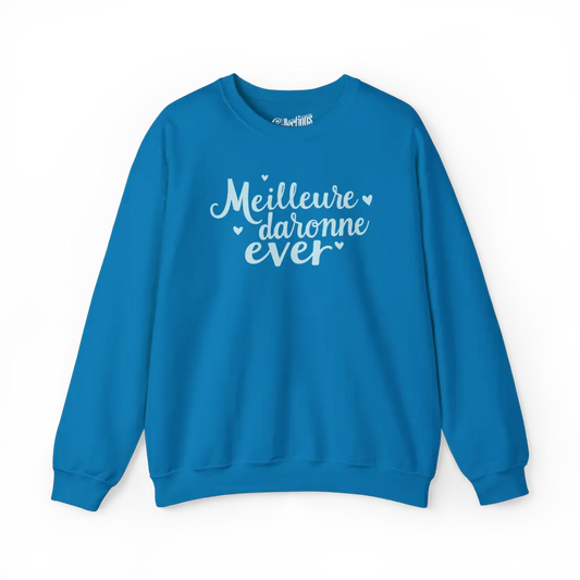 Famille et Cie - Sweat-shirt - Sweat-shirt - Meilleure Daronne Ever - Saphire / S / M
