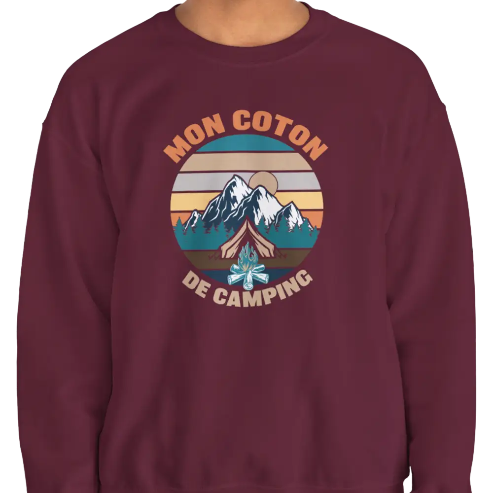 #camping - Sweat-shirt - Sweat-shirt - Mon coton de camping