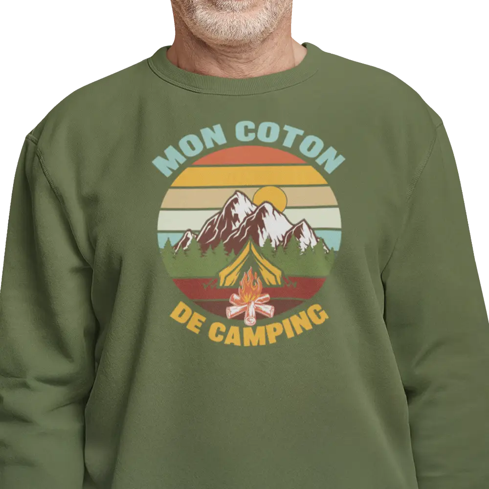 #camping - Sweat-shirt - Sweat-shirt - Mon coton de camping