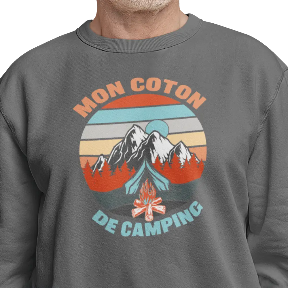 #camping - Sweat-shirt - Sweat-shirt - Mon coton de camping