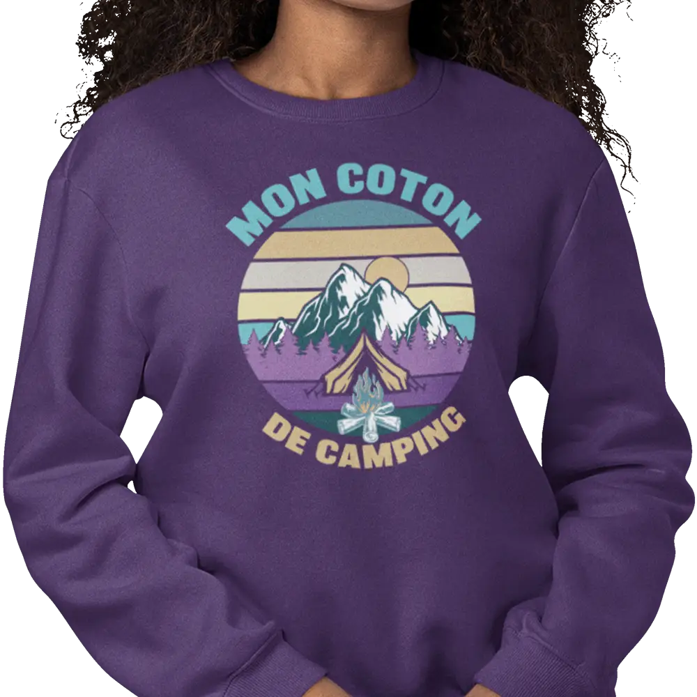 #camping - Sweat-shirt - Sweat-shirt - Mon coton de camping