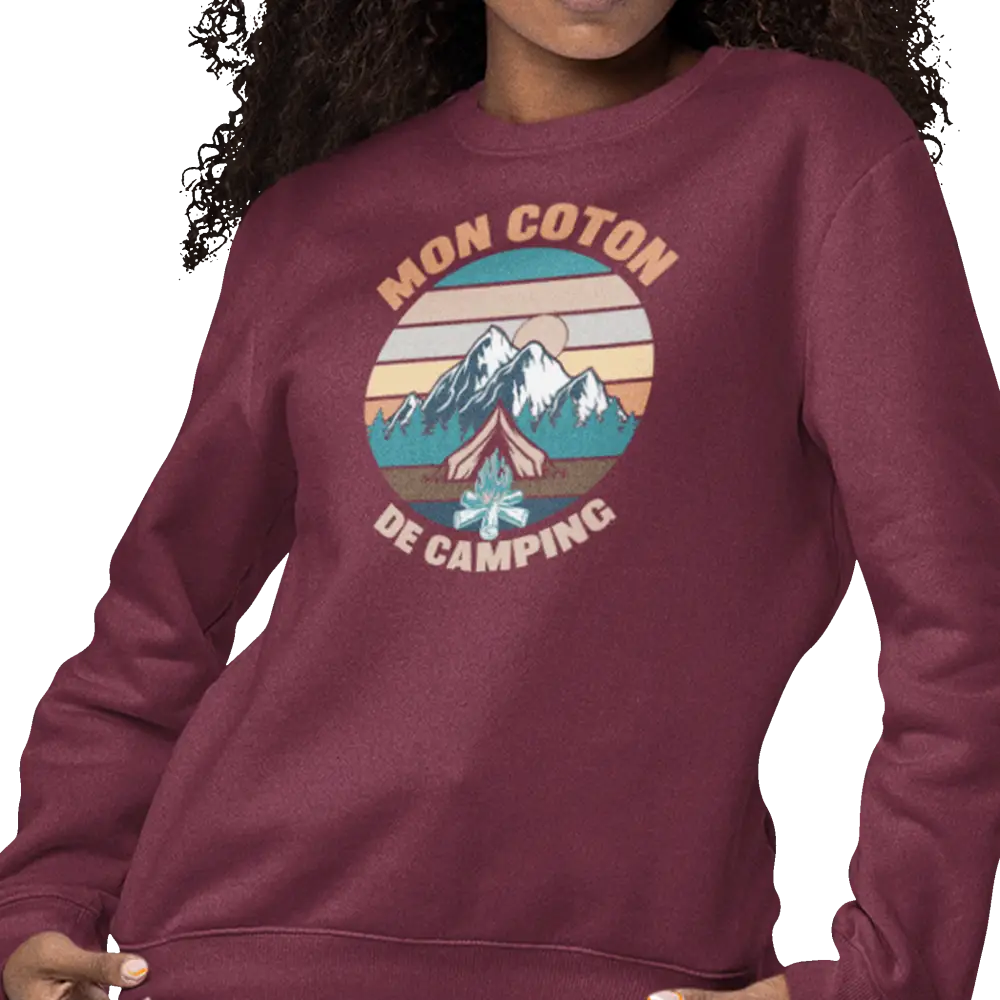 #camping - Sweat-shirt - Sweat-shirt - Mon coton de camping