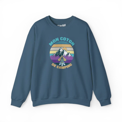 #camping - Sweat-shirt - Sweat-shirt - Mon coton de camping - Indigo / S / M